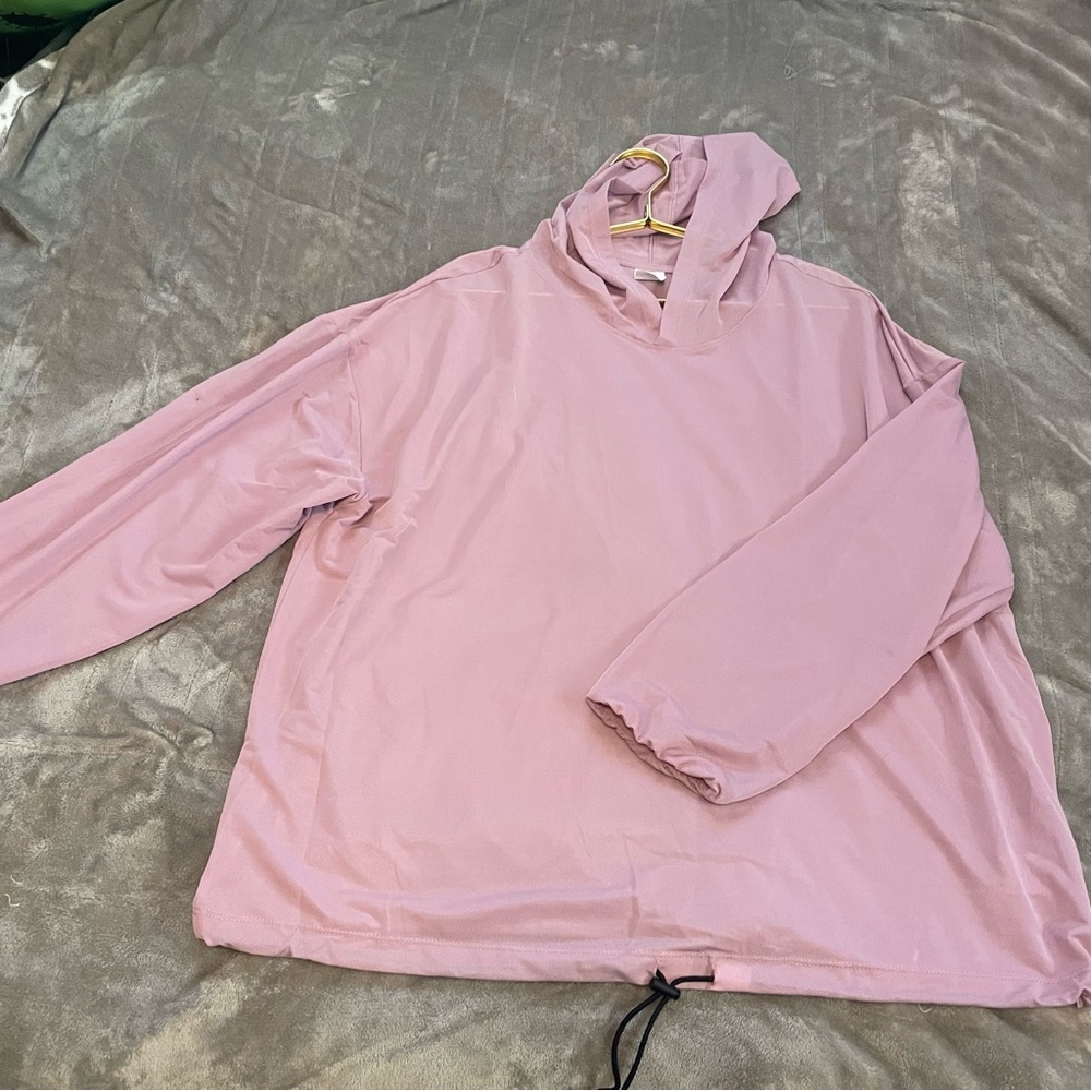 Workout cover up mesh blush color